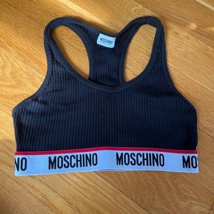 Moschino Logo Band Sports Bra Size Small!!